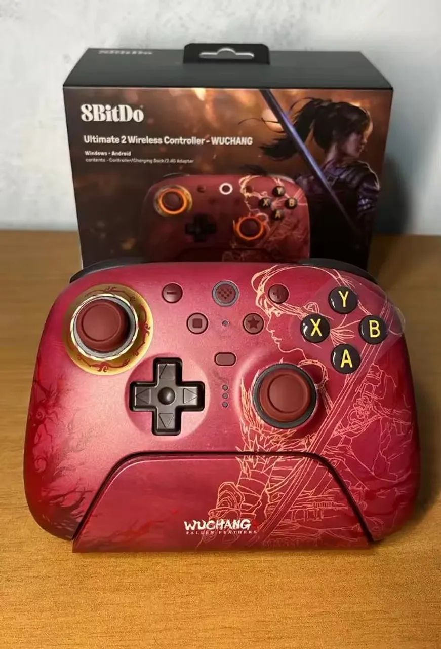 8BitDo Ultimate 2 WUCHANG - Controle Sem Fio Tri-Mode para PC e Android