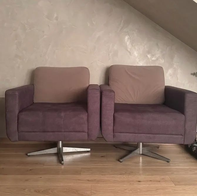 Conjunto com 2 Poltronas Giratórias - Foto 2