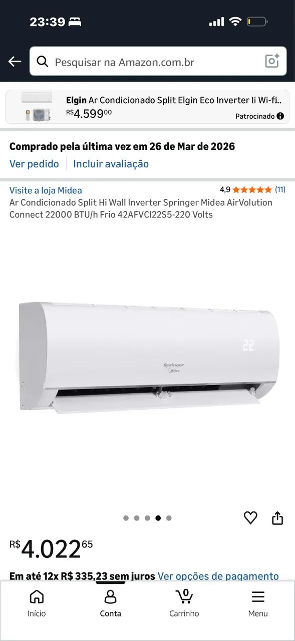 Ar condicionado novo sem uso!!! - Foto 2