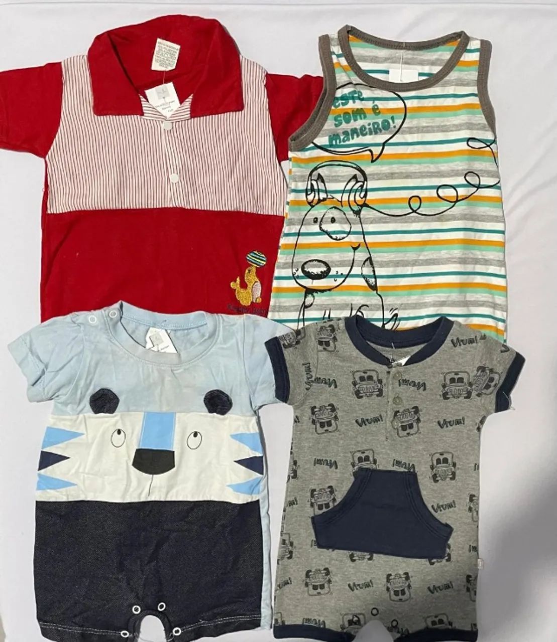 Lote de Roupas de Bebê Menino - P, M e G - Foto 4