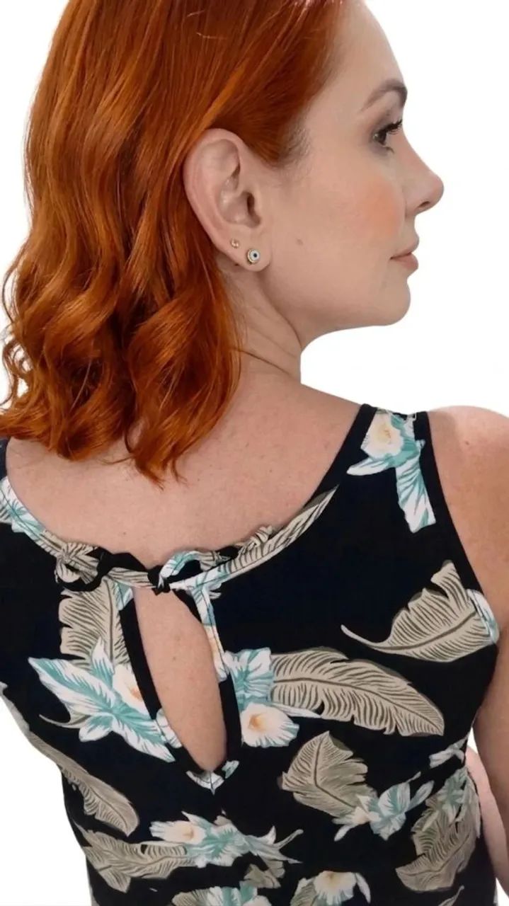 Macacão em viscose de alta qualidade com bolsos - Foto 3