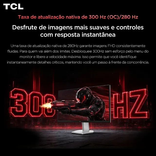 Monitor TCL 27 Polegadas Descrição do produto Eleve sua experiência nos jogos com o Monito - Foto 2