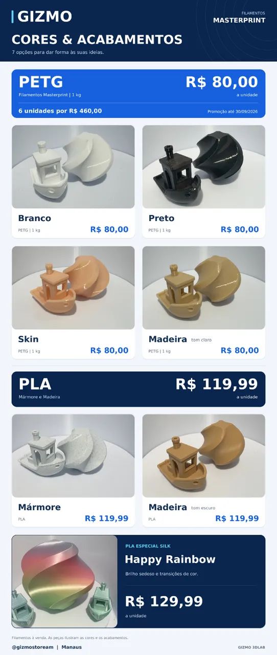 Filamentos 3D Masterprint