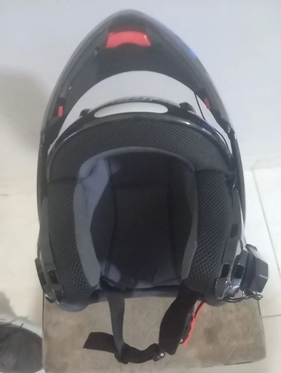 Capacete de moto com fonia intercomunicador - Foto 4