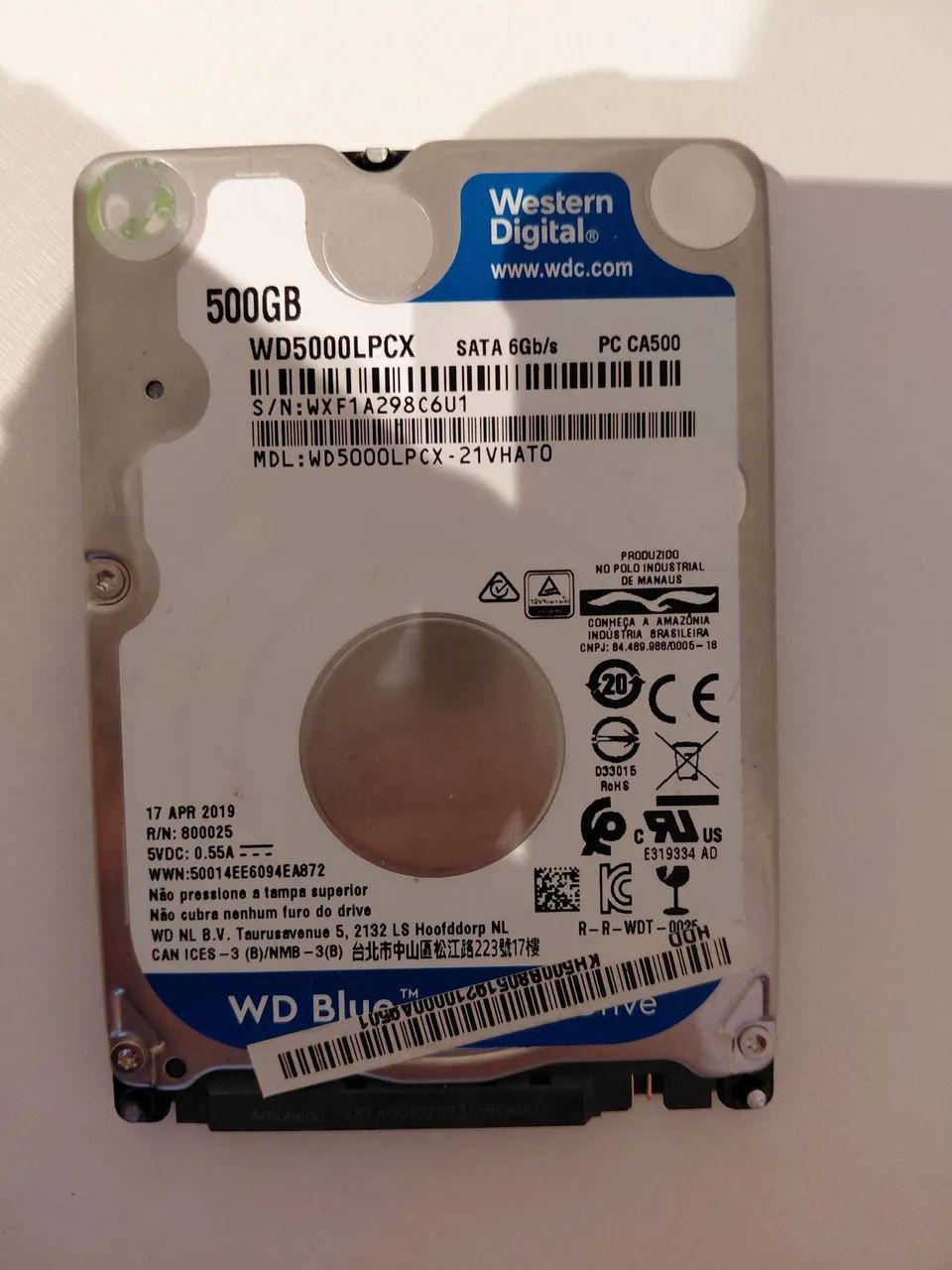 Hd Sata 2.5" WD Slim para Notebook, Xbox, perfeito funcionamento