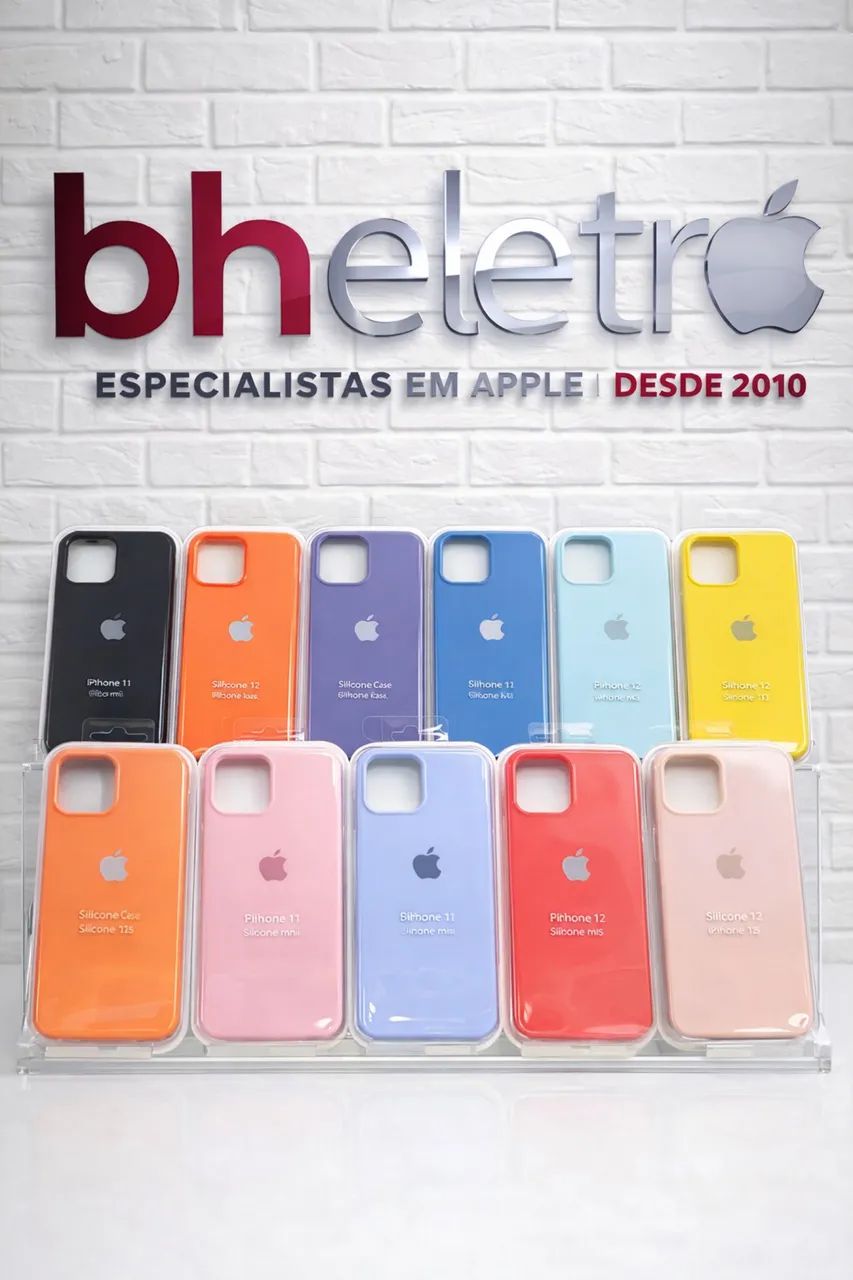 Capas iPhone Silicone Diversas Cores e Modelos 