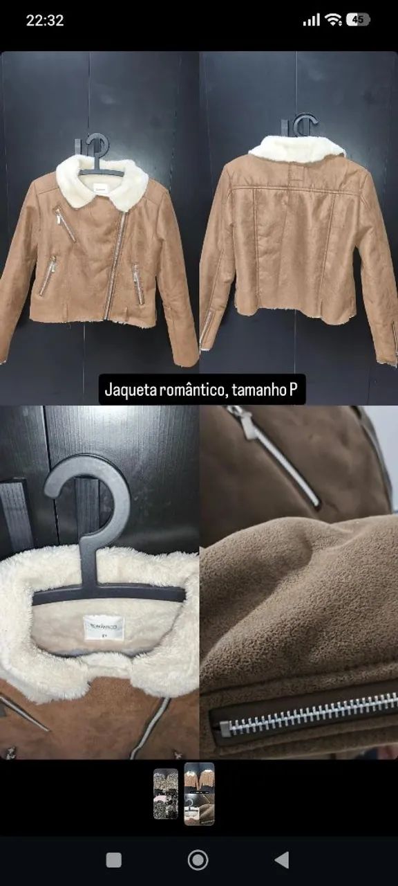 Jaqueta da marca romântico veste P e M 