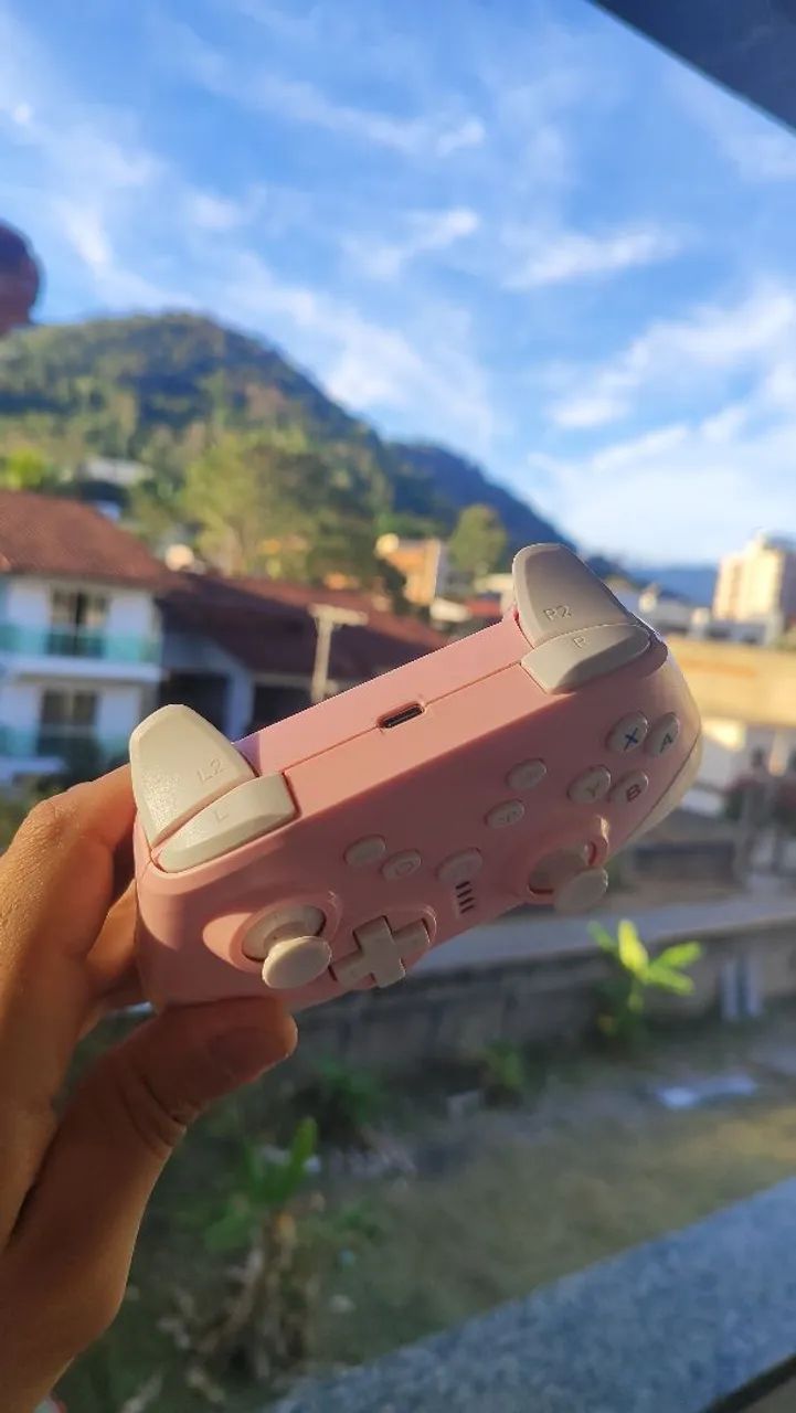 Controle modelo xbox Rosa  - Foto 4