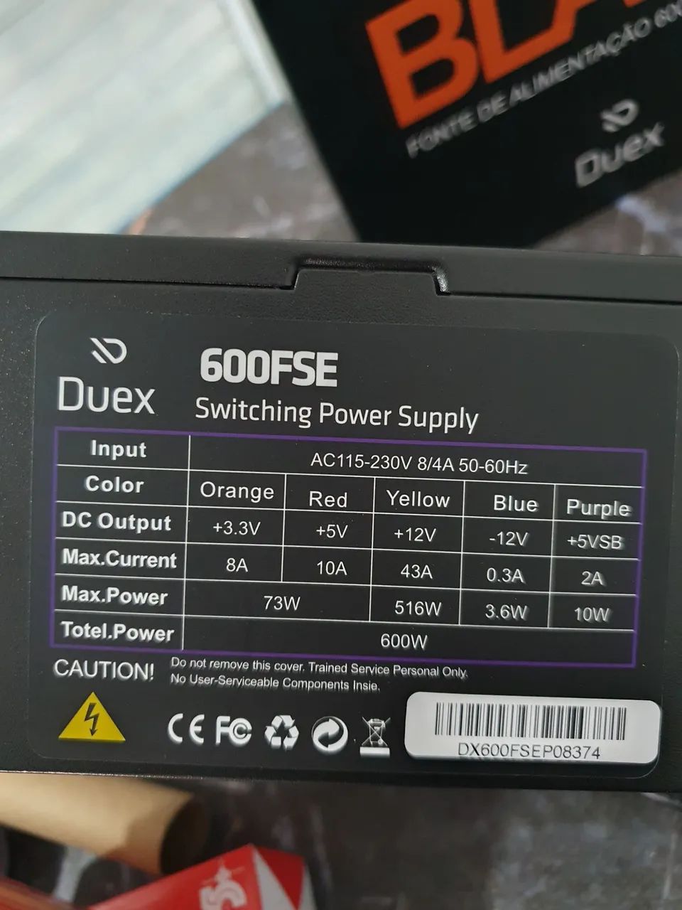Fonte 600W DUEX Nova - Foto 4