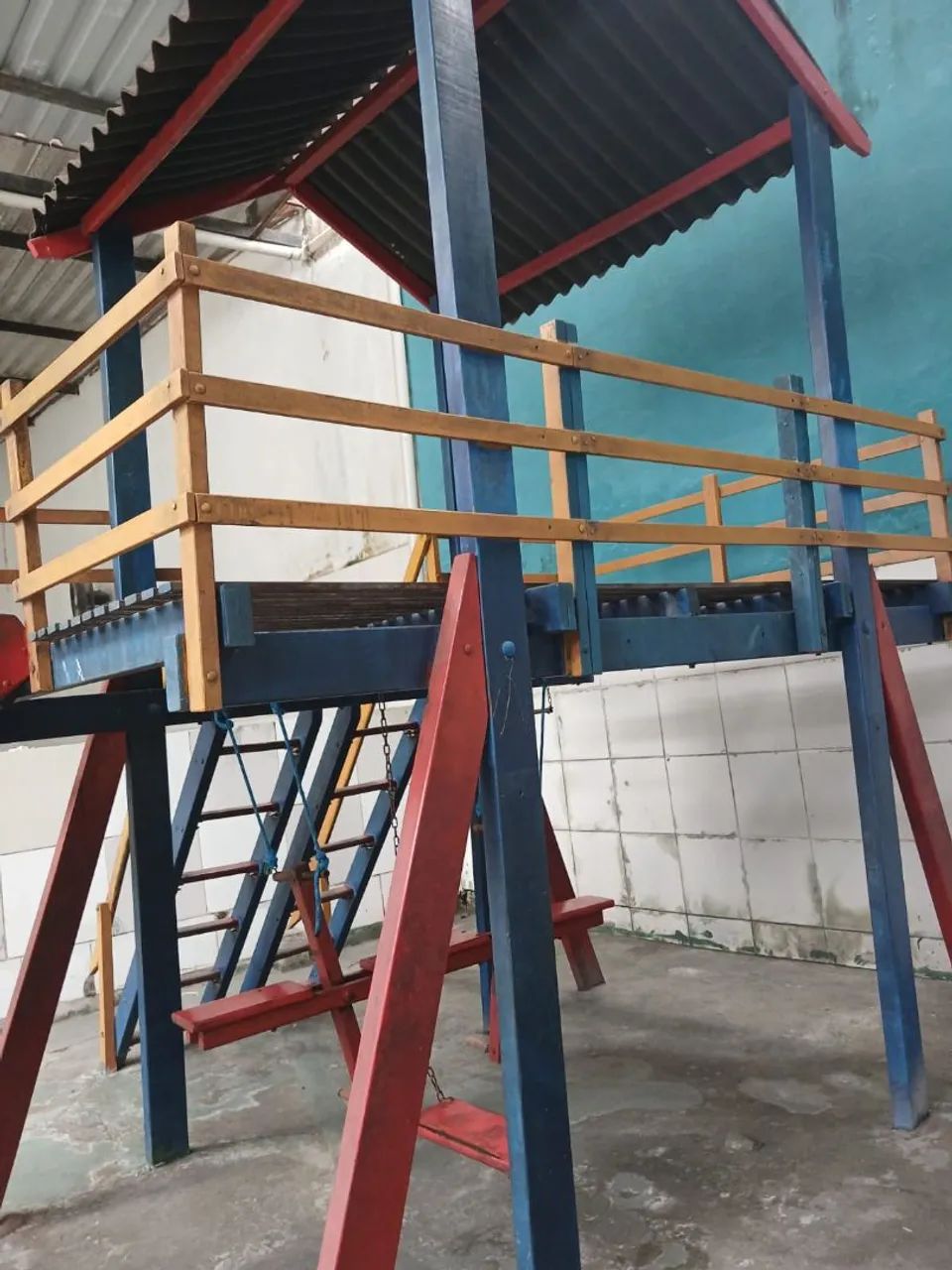 Playground infantil em madeira  - Foto 2