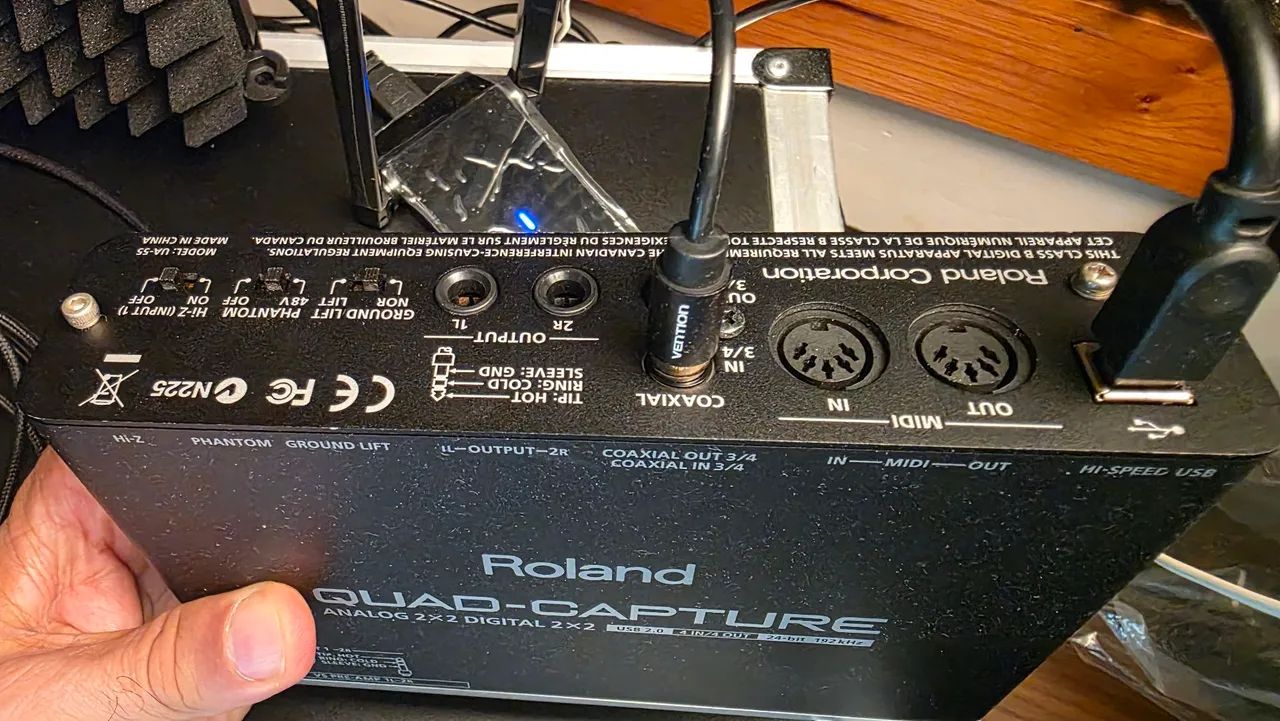 Interface de Audio e Midi Roland Quad Capture com spdif  - Foto 3