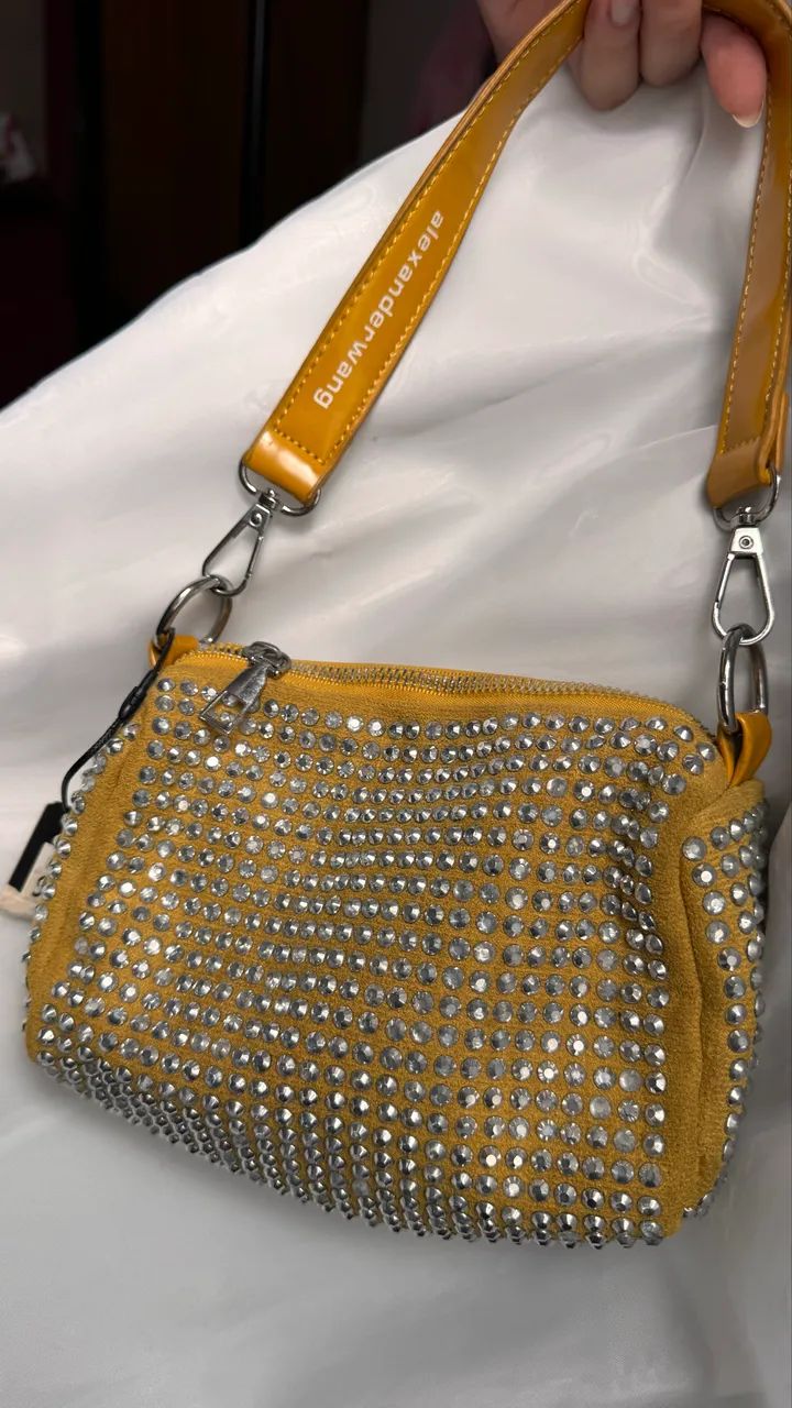     Bolsa de festa com strass e duas alças - Foto 3