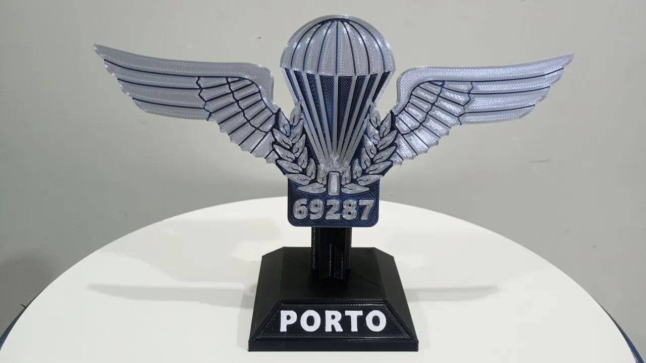 Objeto Decorativo Brevê Paraquedista Militar Exército Pqd - Foto 5