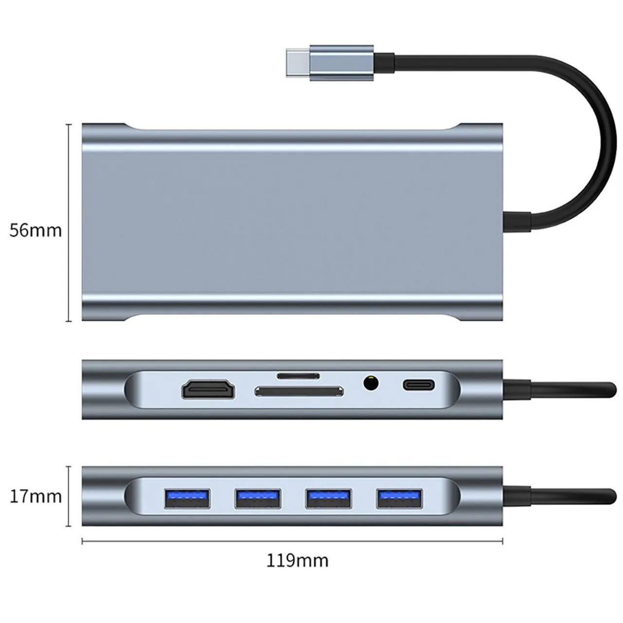 HUB USB-C 11 em 1 - Expansão Completa para seu Notebook! - Foto 4
