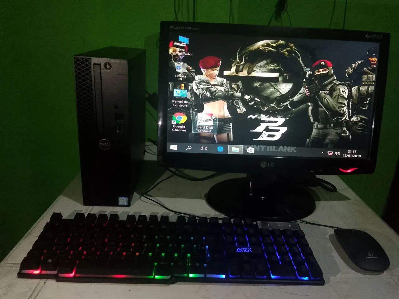 CPU core i3 7100 + 8 ram + tela 18,5 - Foto 3