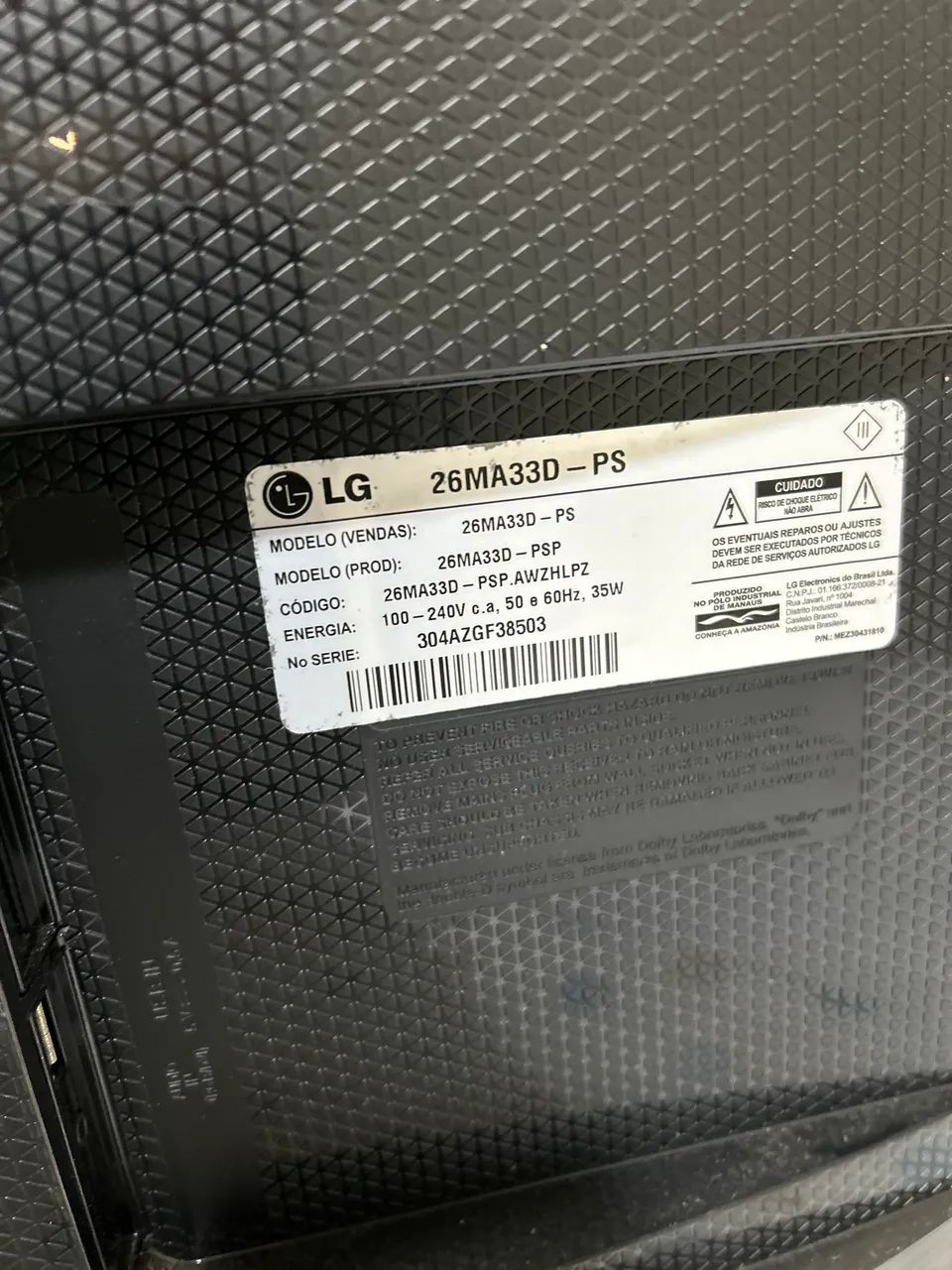 TV LG 26 - Funcionando Perfeitamente - Foto 4