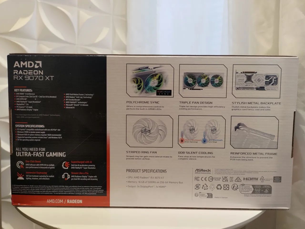 Placa de Vídeo AMD Radeon RX 9070 XT - Foto 2