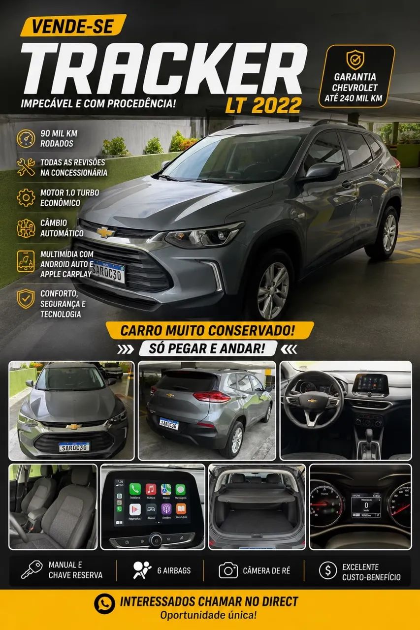 Chevrolet Tracker TRACKER LT 1.0 Turbo 12V Flex Aut. 2022