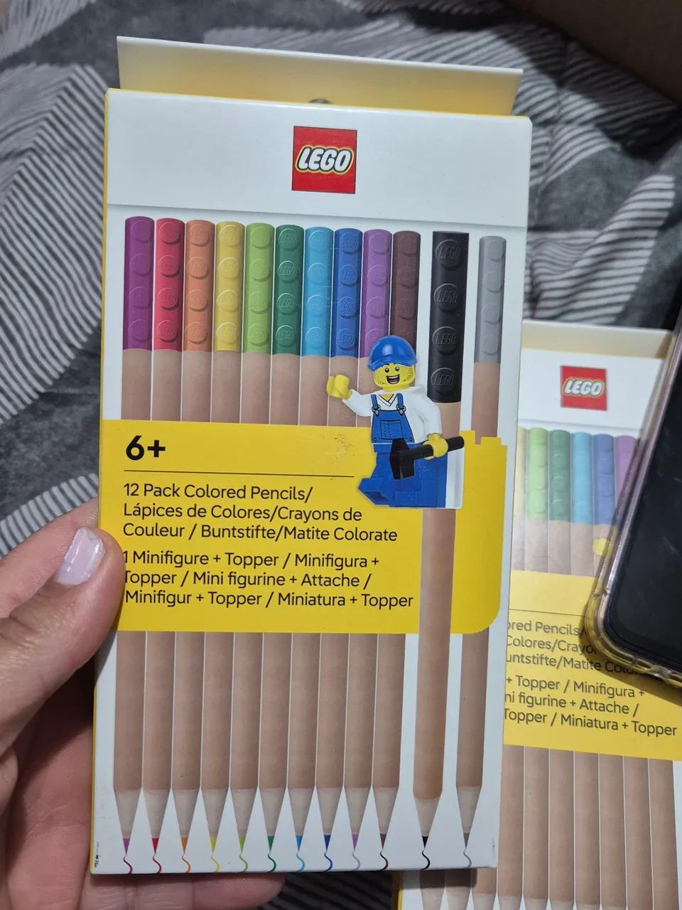 LÁPIS DE COR LEGO ORIGINAL!