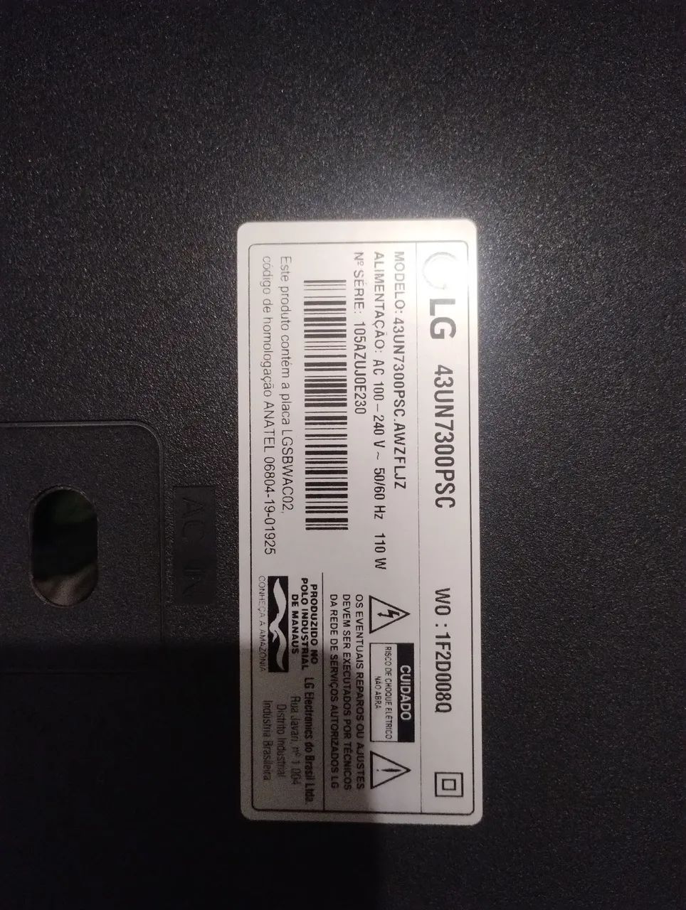 Kit Barramento Barra De Led TV LG 43UN7300PSC 43UN7300 - Foto 2