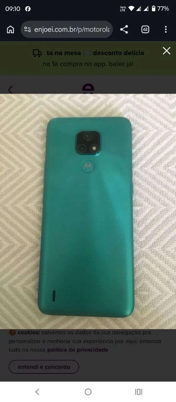 Moto G E7 semi novo