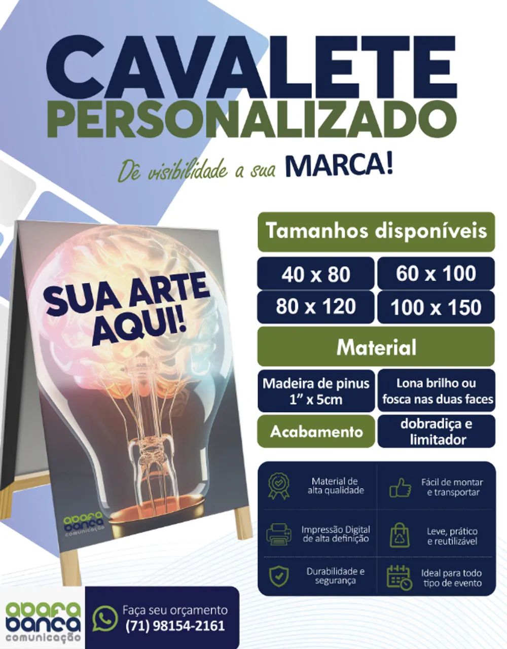 Cavalete Personalizado