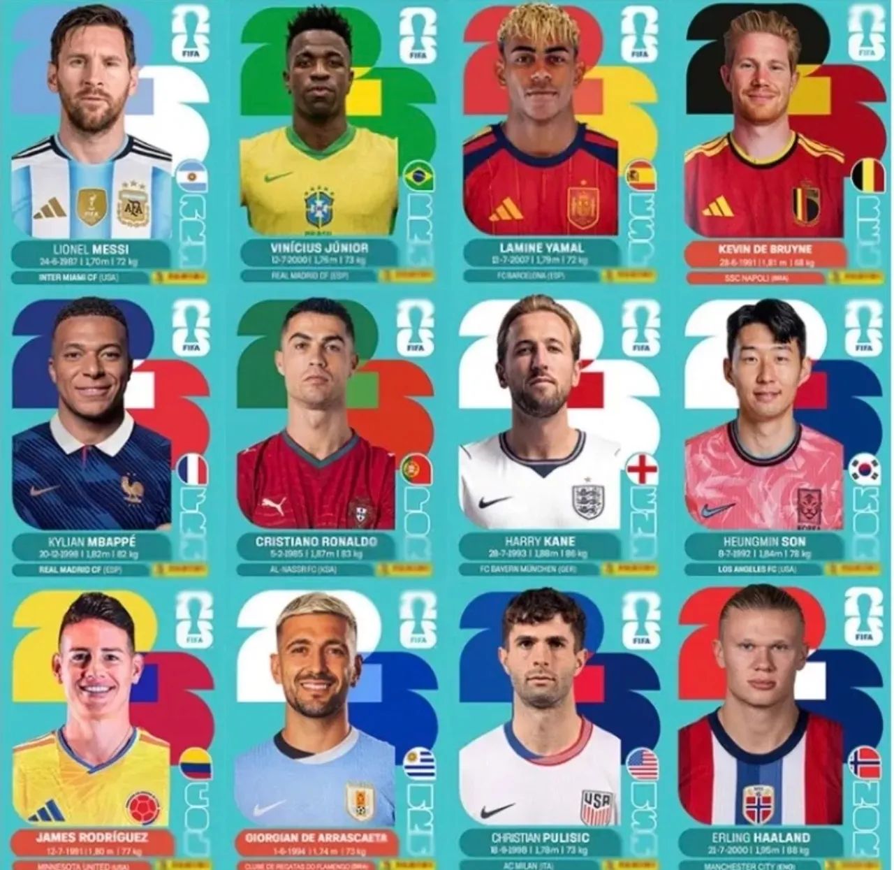 Figurinhas da copa 