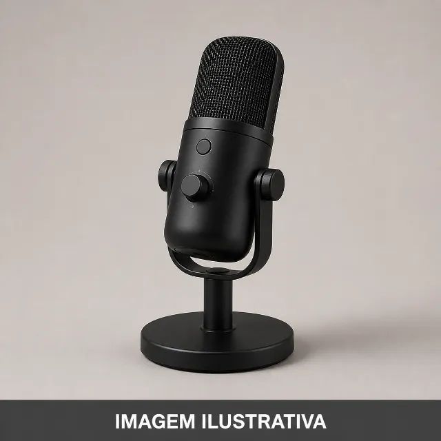 Microfone para PC com suporte de mesa