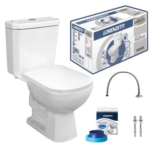 COMPLETE SQUARE TOILET BOWL + CLOSE COUPLE CISTERN (OFFER VALID UNTIL 06/10/26)