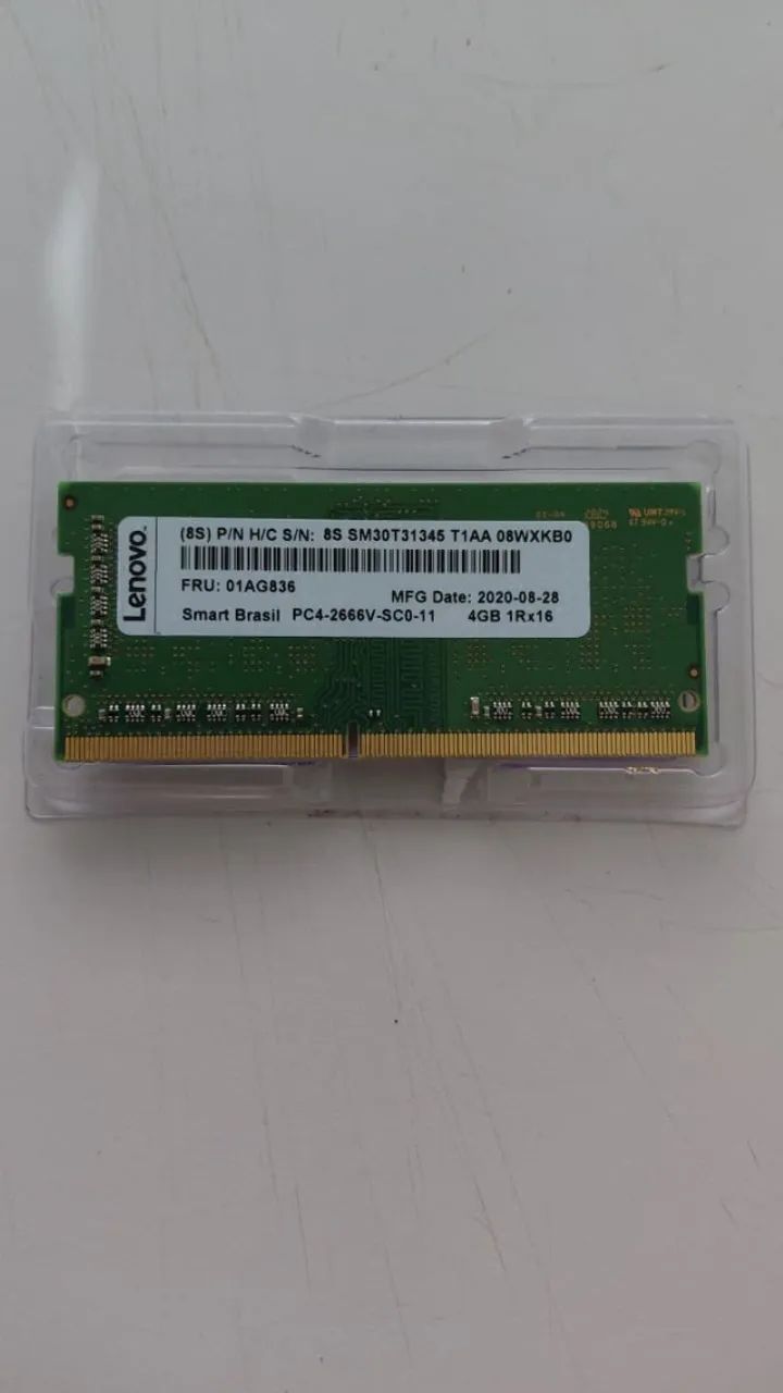 Memória RAM 4GB DDR3 2666MHz para notebook
