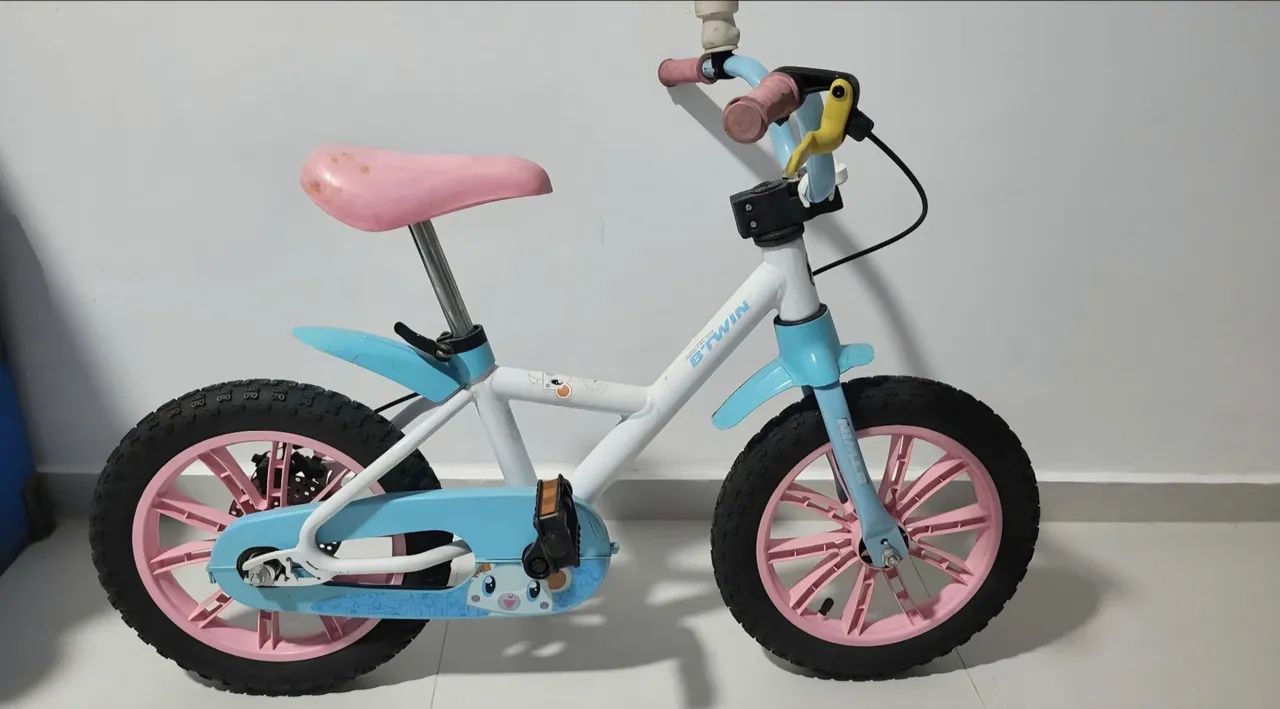 Bicicleta infantil 14 polegadas btwin usada