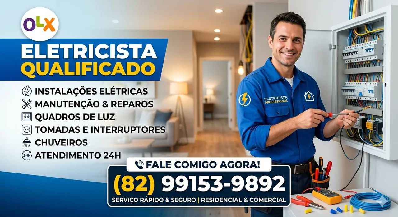 Eletricista residencial e comercial atendo em Maceió e Marechal Deodoro 