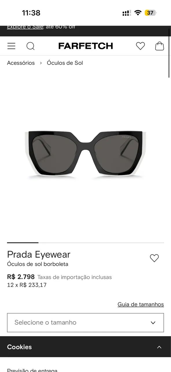 Óculos Prada Original  - Foto 3
