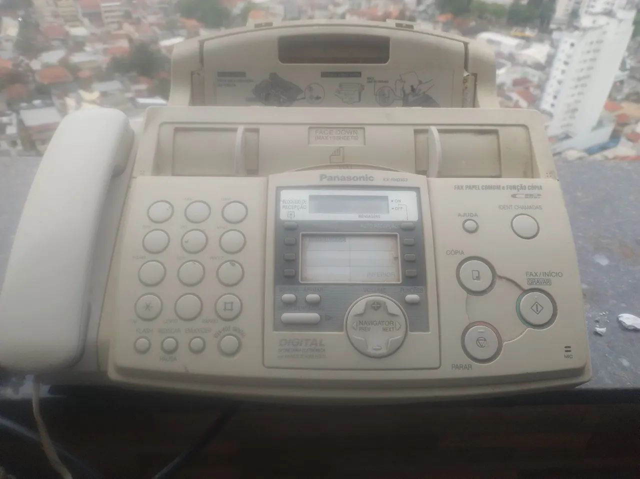 Fax Panasonic com secretaria eletrônica