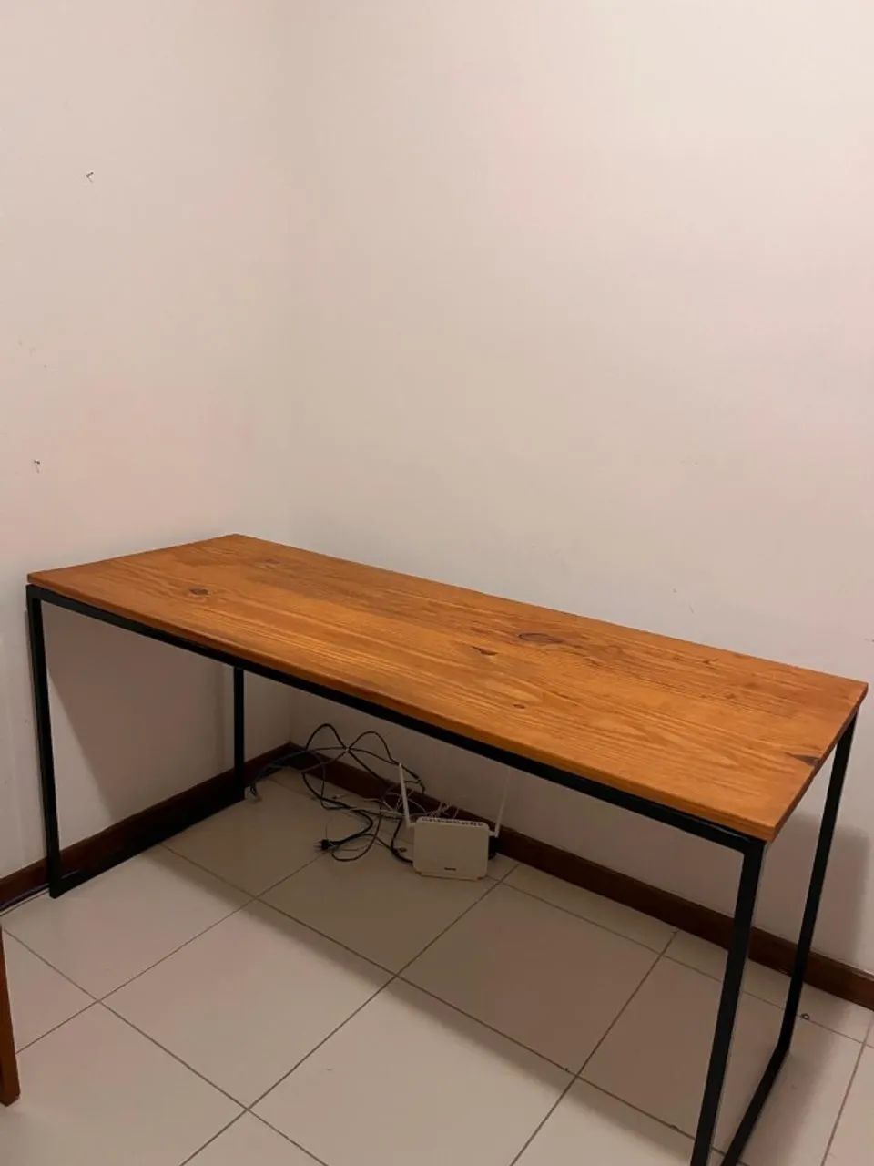 Industrial table – solid wood (ready to ship)