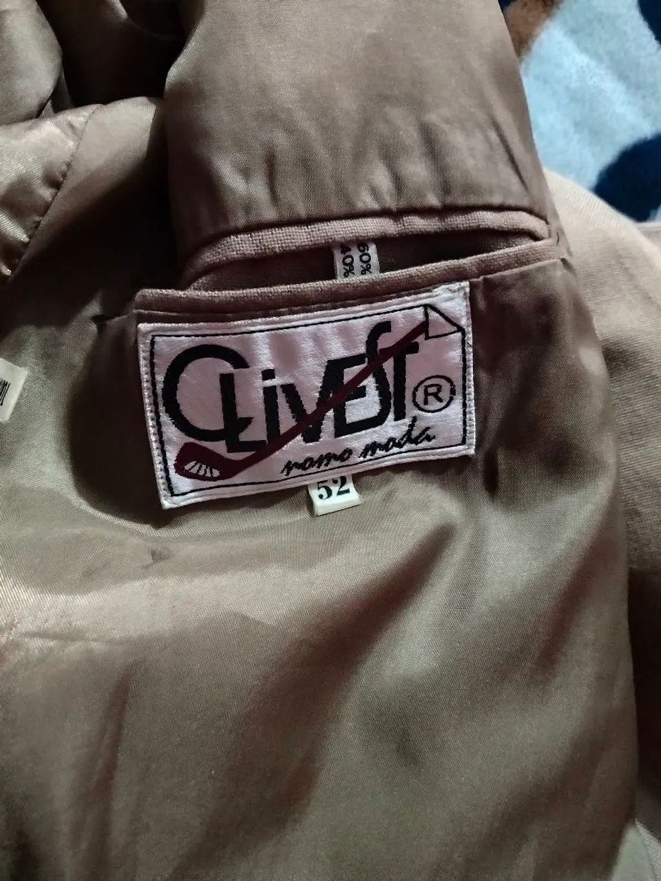 Terno clivest bege blazer 52 calça 46 - Foto 3