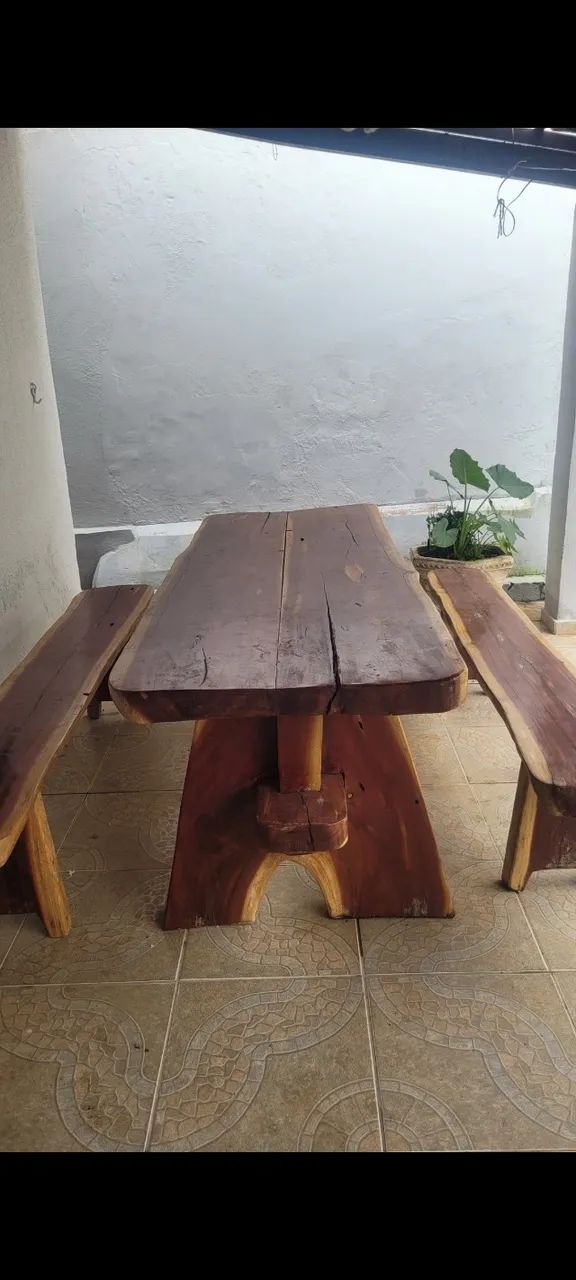 Mesa rustica de madeira  - Foto 5