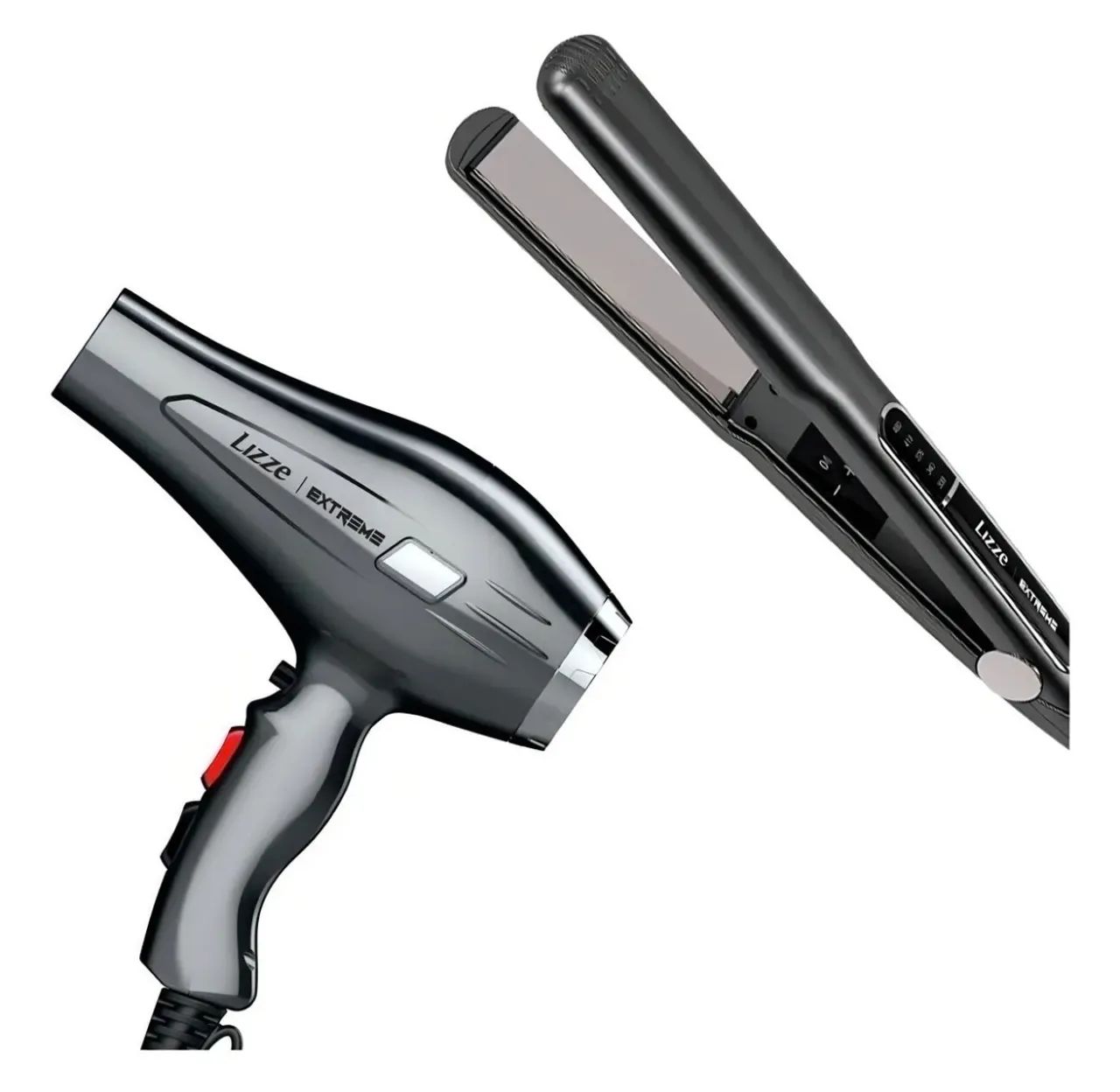 KIT Lizze Extreme Chapinha De Cabelo Profissional 480 + Secador - Foto 3