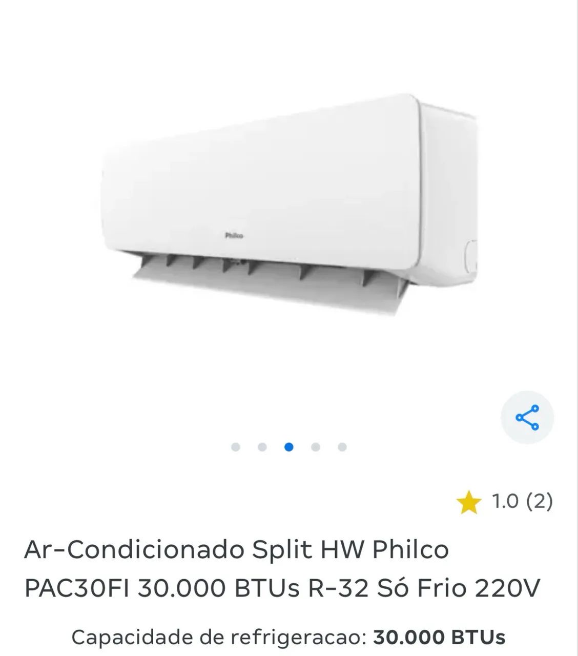 Ar-Condicionado Split HW Philco PAC30FI 30.000 BTUs  - Foto 4