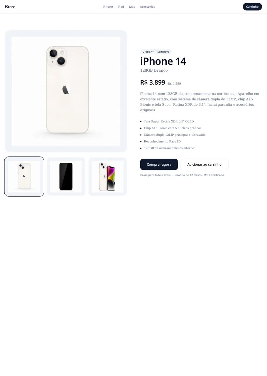 iPhone 14 128G USA todo original - Foto 2