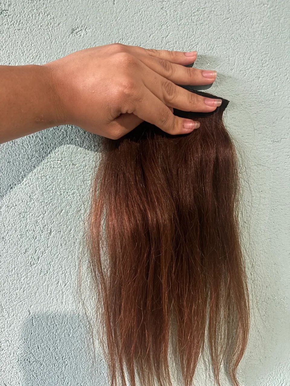 CABELO HUMANO LOIRO ESCURO BRASILEIRO 120gramas 