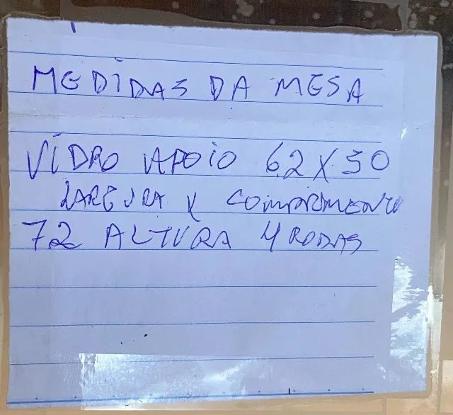 Mesa de escritório com tampo de vidro  - Foto 2
