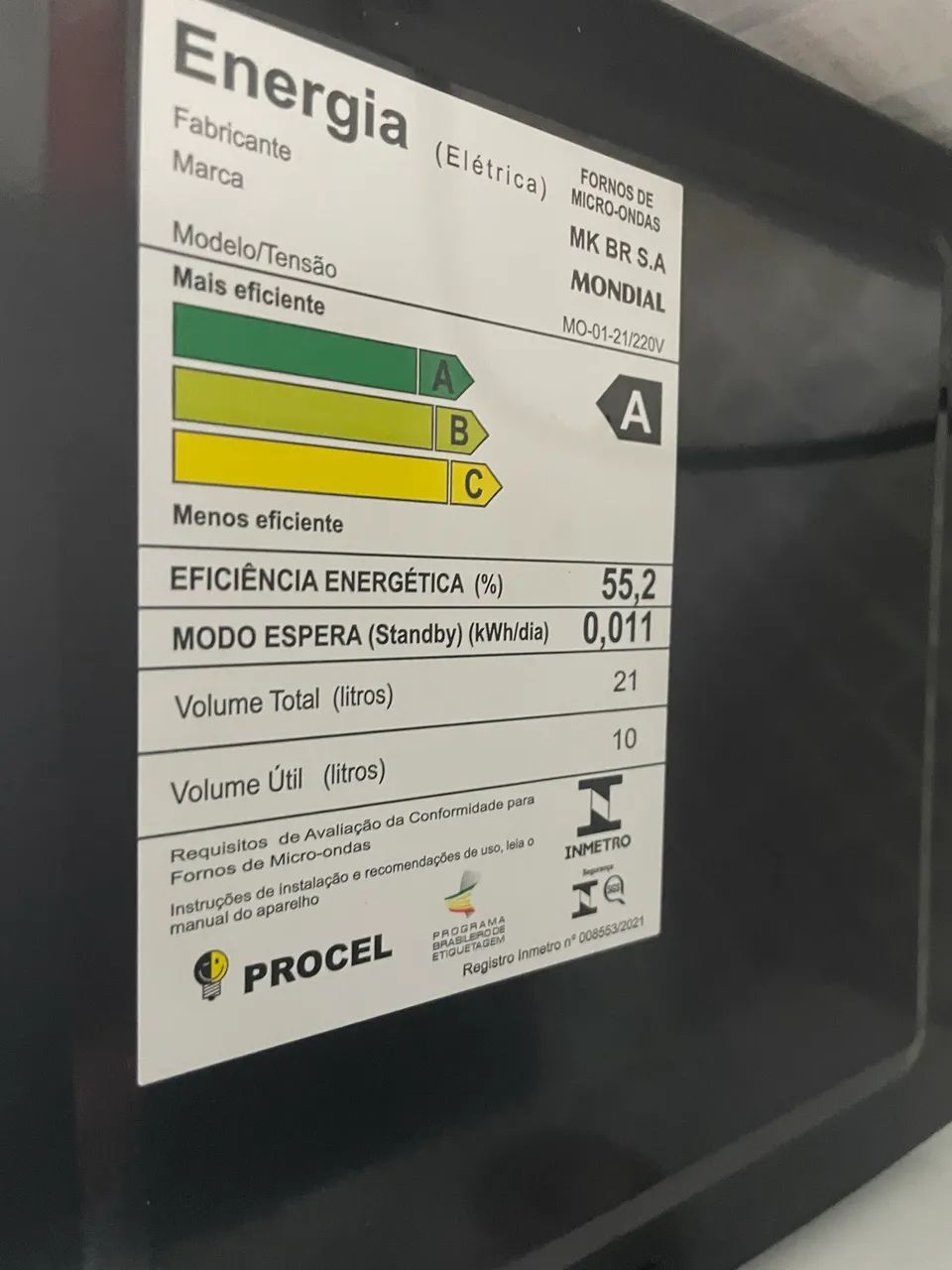 Microondas 21L - 220v - Oportunidade  - Foto 3