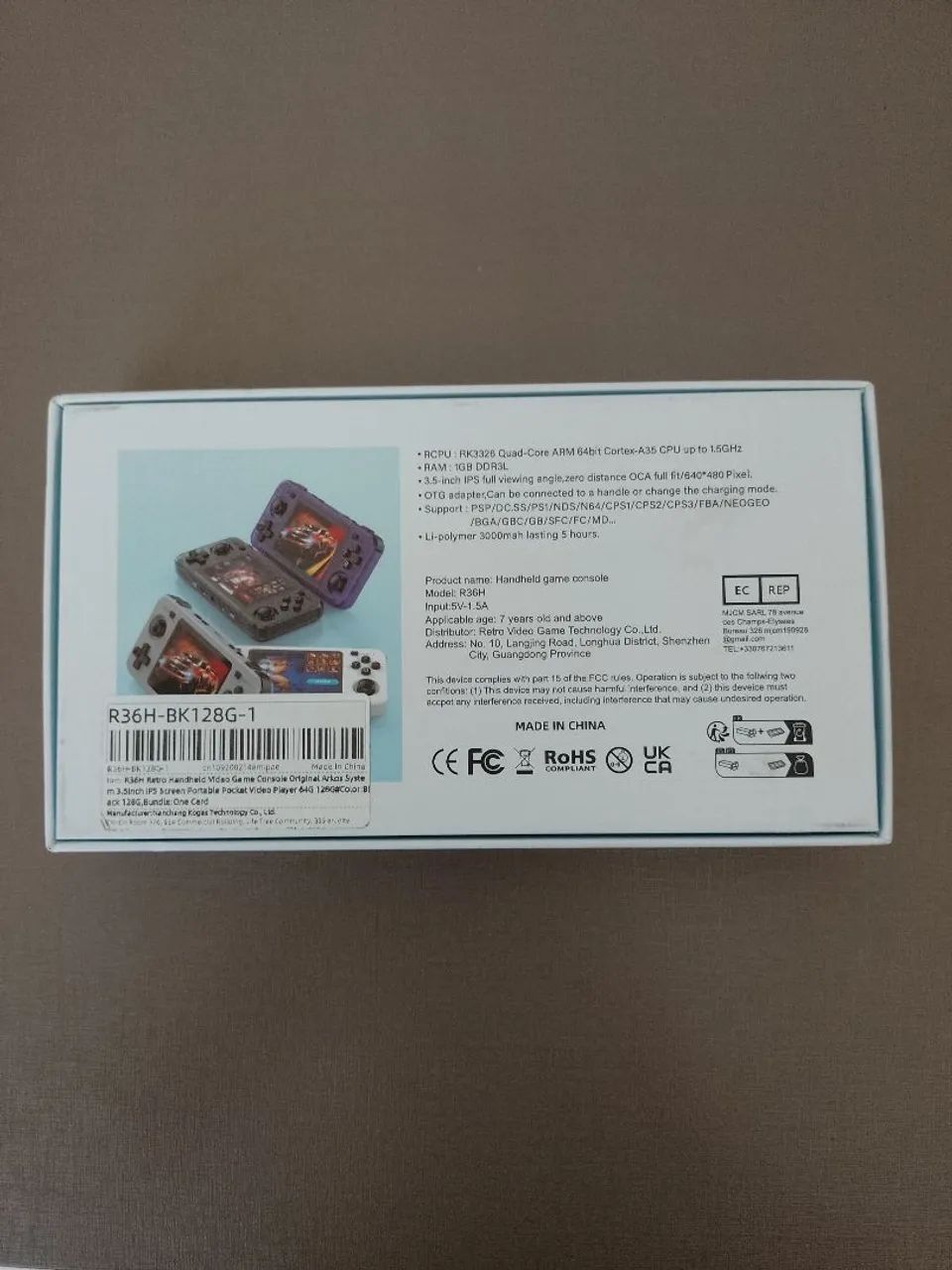 Console Retro R36H (128GB) + kit proteção - Foto 6