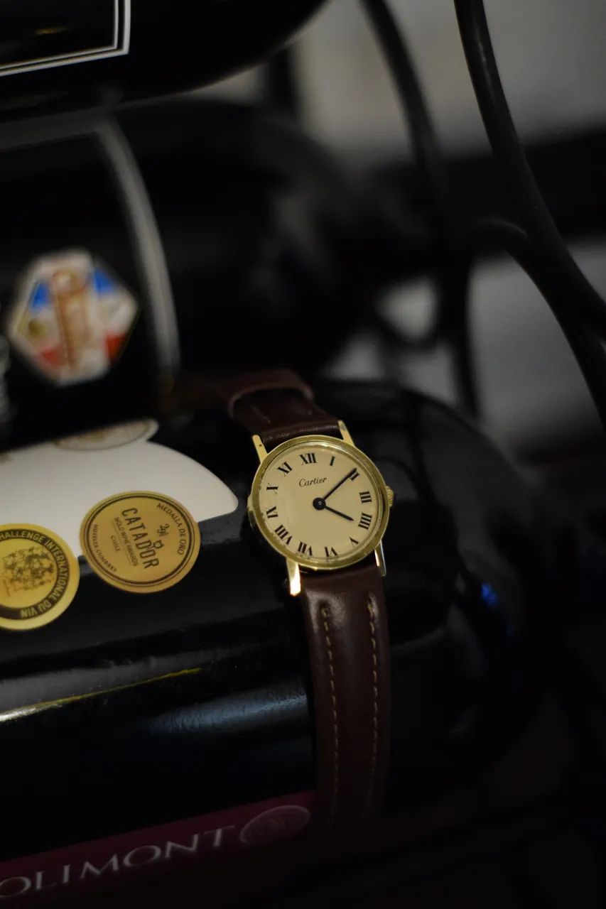 Relógio cartier prata 925