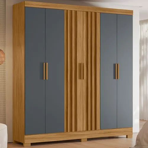 Roupeiro caio 100% mdf portas ripadas 