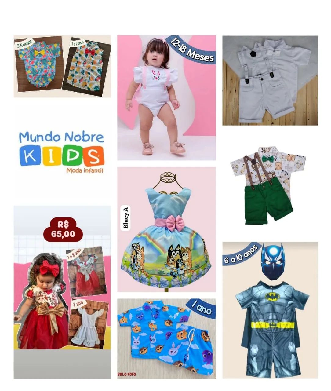 Roupas Temáticas e Fantasias Infantis