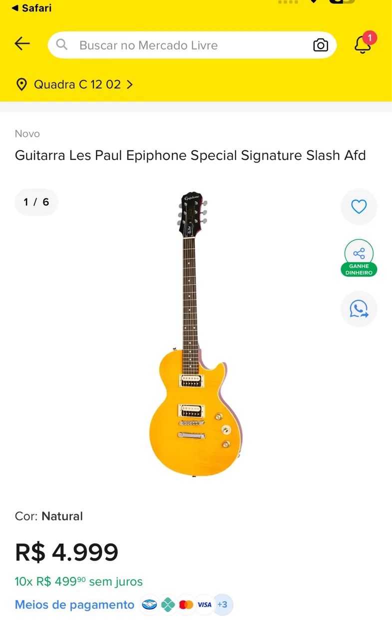 Guitarra Epiphone Special Slash  - Foto 5