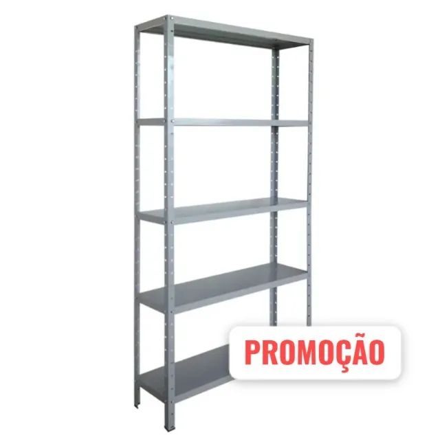 estante em aço cinza promocional