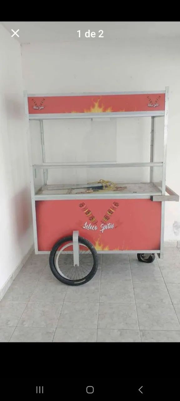 Vende-se  carrinho para lanche .todo em alumínio, leve e nao enferruja  - Foto 2